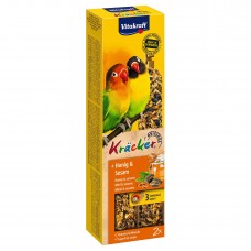 Лакомство для средних африканских попугаев Vitakraft «Kracker Original + Honey & Sesame» 180 г / 2 шт. (мёд и кунжут)