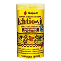 Сухий корм для акваріумних риб Tropical в пластівцях «Ichtio-Vit» 250 мл (для всіх акваріумних риб)