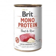 Влажный корм для собак Brit Mono Protein Beef & Rice 400 г (говядина и рис)