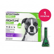 Краплі на холку для собак Boehringer Ingelheim (Merial) «Frontline Combo» (Фронтлайн Комбо) від 20 до 40 кг, 1 піпетка (від зовнішніх паразитів)