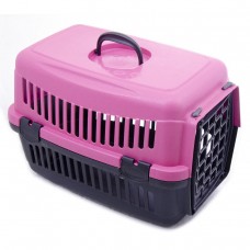 Контейнер-переноска для собак и котов весом до 6 кг SG 48 x 32 x 32 см (розовая)