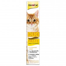 Лакомство для кошек GimCat Multi-Vitamin Duo-Paste Cheese + 12 Vitamins 50 г (мультивитамин)