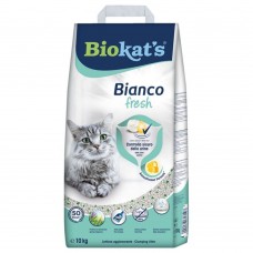 Наповнювач туалета для котів Biokat\'s Bianco Fresh 10 кг (бентонітовий)