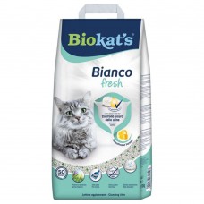 Наповнювач туалета для котів Biokat\'s Bianco Fresh 5 кг (бентонітовий)