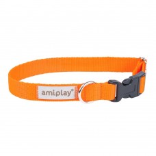 Ошейник для собак регулируемый Amiplay Samba S 20-35 см/15 мм (оранжевый)