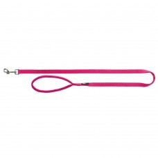 Поводок Trixie нейлоновый с неопреновой петлей «Premium» M-L 1 м / 20 мм (розовый) - 200211