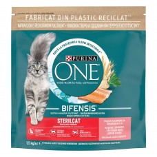 Сухой корм для стерилизованных кошек Purina One Sterilised 1,5 кг (лосось)