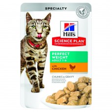 Влажный корм для кошек с лишним весом Hills Science Plan Adult Perfect Weight 85 г (курица)
