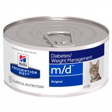 Влажный корм для кошек, при сахарном диабете Hills Science Plan Feline m/d 156 г (домашняя птица)