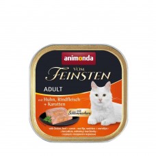 Влажный корм для кошек Animonda Vom Feinsten Adult with Chicken, Beef + Carrots | 100 г (курица, говядина и морковь)