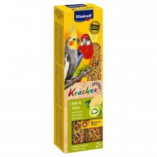 Лакомство для средних попугаев Vitakraft «Kracker Original + Kiwi & Citrus» 180 г / 2 шт. (киви и лимон)
