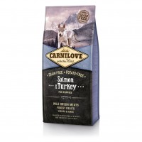 Сухой корм для щенков всех пород Carnilove Salmon & Turkey Puppy 12 кг (лосось и индейка)