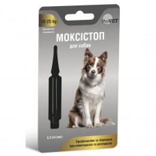 Капли на холку для собак ProVET МОКСИСТОП больше 10кг (для лечения и профилактики гельминтозов) 1 пипетка