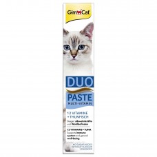Лакомство для кошек GimCat Multi-Vitamin Duo Paste Tuna + 12 Vitamins 50 г (мультивитамин)