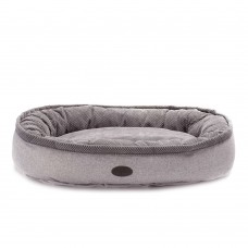 Лежак для собак Hearley and Cho \"Donut Soft Touch Gray\" размер L 95 х 70 см (серый) - dgs