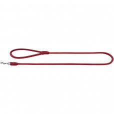 Поводок Hunter кожаный «Leash Round & Soft Elk Petit» 1,1 м / 6 мм (красный)