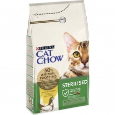 Сухой корм для стерилизованных кошек Cat Chow Sterilized 1,5 кг (курица)