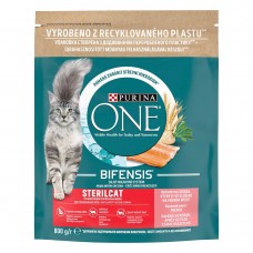 Сухой корм для стерилизованных кошек Purina One Sterilised 800 г (лосось)