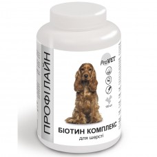 Витаминно-минеральная добавка для собак ProVET Профилайн Биотин комплекс 100 табл, 123 г (для шерсти)