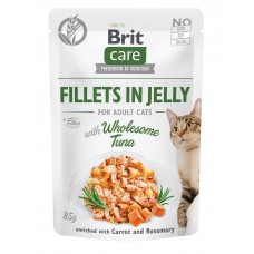 Влажный корм для котов Brit Care Cat pouch 85 г (тунец в желе)