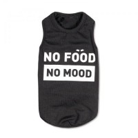 Борцівка Pet Fashion «No food-no mood» для собак, розмір XS2, чорна