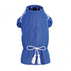 Вышиванка Pet Fashion «Sofia» для девочек, размер XS2, синяя