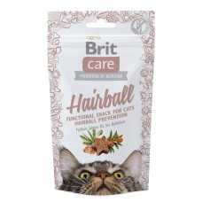 Лакомство для кошек Brit Care Functional Snack Hairball 50 г (для выведения шерсти)