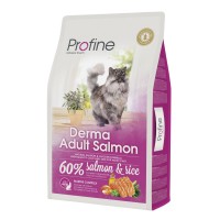 Сухий корм для котів, шерсть яких вимагає додаткового догляду Profine Cat Derma 10 кг (лосось)