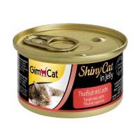 Вологий корм для котів GimCat Shiny Cat 70 г (лосось та тунець)