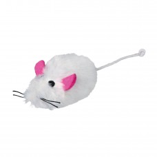 Игрушка для кошек Trixie Мышка с пищалкой 9 см (плюш, цвета в ассортименте)