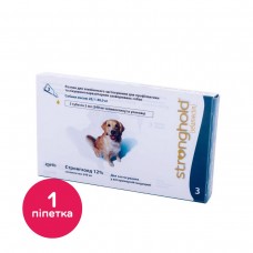 Капли на холку для собак Стронгхолд 12% 2 мл от 20 до 40 кг, 1 пипетка (от внешних и внутренних паразитов)