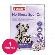 Краплі на холку для собак Beaphar «No Stress Spot On», 1 пипетка (заспокійливий засіб)