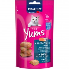 Лакомство для котов Vitakraft Yums 40 г (лосось и Омега-3)