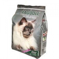 Наповнювач туалету для котів Ragdoll із запахом лаванди дрібний, 5 кг (бентонітовий)