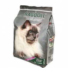 Наполнитель туалета для кошек Ragdoll с запахом лаванды мелкий, 5 кг (бентонитовый)