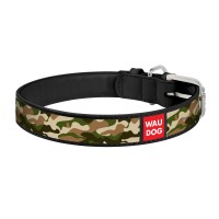 Ошейник WAUDOG Printed «Камо» 30-39 см / 20 мм(чёрный)