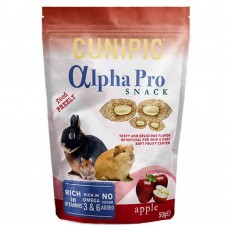 Снеки для грызунов Cunipic Alpha Pro яблочные подушечки с кремовой начинкой 50 г