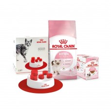 Сухой корм для котят Royal Canin Kitten | 2 кг + 12 шт х 85 г паучей влажного корма для кошек + интерактивная кормушка