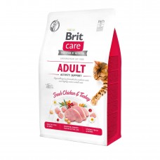 Сухой корм для кошек Brit Care Cat GF Adult Activity Support 400 г (курица и индейка)