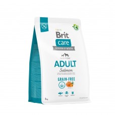Сухой корм для собак малых и средних пород Brit Care Dog Grain-free Adult беззерновой | (лосось) 3 кг