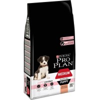 Сухой корм для щенков подверженных аллергии Pro Plan Puppy Medium Sensitive Skin, 12 кг (лосось)