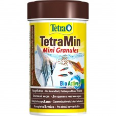 Сухий корм для акваріумних риб Tetra в гранулах «TetraMin Mini Granules» 100 мл (для всіх акваріумних риб)