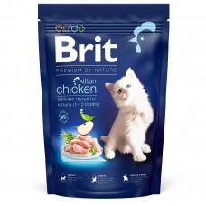 Сухой корм для котят Brit Premium by Nature Cat Kitten 1,5 кг (курица)
