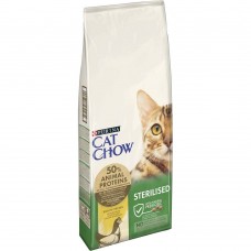 Сухой корм для стерилизованных кошек Cat Chow Sterilized 15 кг (курица)