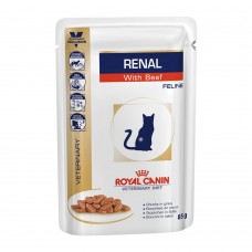 Вологий корм для котів, при захворюваннях нирок Royal Canin Renal 85 г (яловичина)