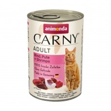 Вологий корм для котів Animonda Carny Adult Beef, Turkey + Shrimps | 400 г (яловичина, індичка та креветки)