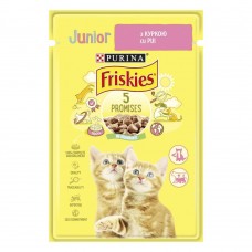 Влажный корм пауч для котят Friskies Junior pouch, 85г (курица)