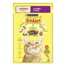 Влажный корм пауч для кошек Friskies pouch, 85г (ягненок)