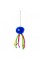 Іграшка для котів Природа М\'яч з мотузочками на гумці «Восьминіг» d=5 см (плюш)