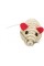 Игрушка для кошек Trixie Мышка с погремушкой 10 см (сизаль)